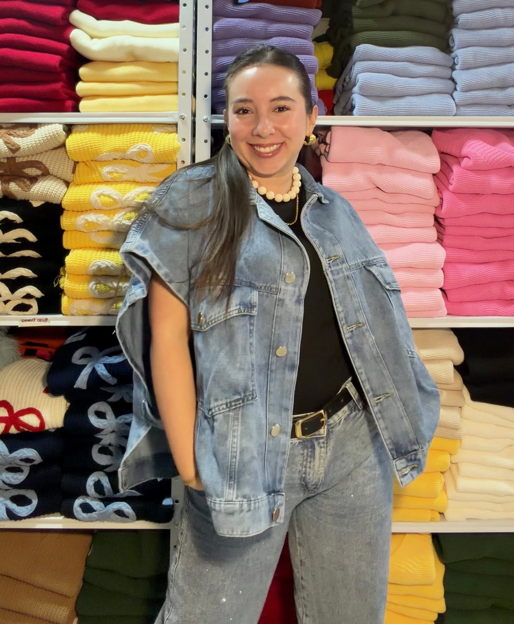 Poncho en jean