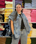 Poncho en jean