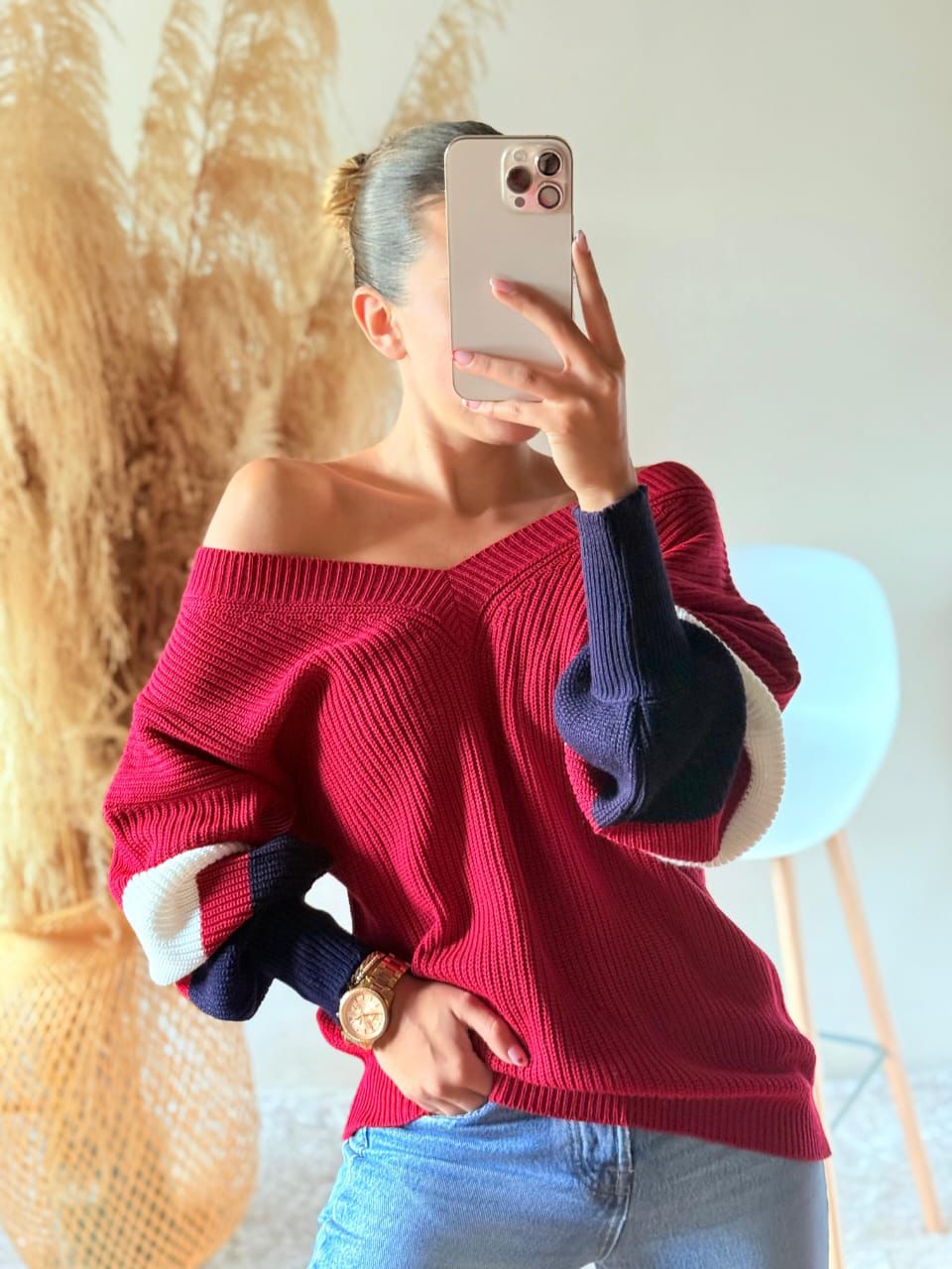 Buzo oversize tricolor