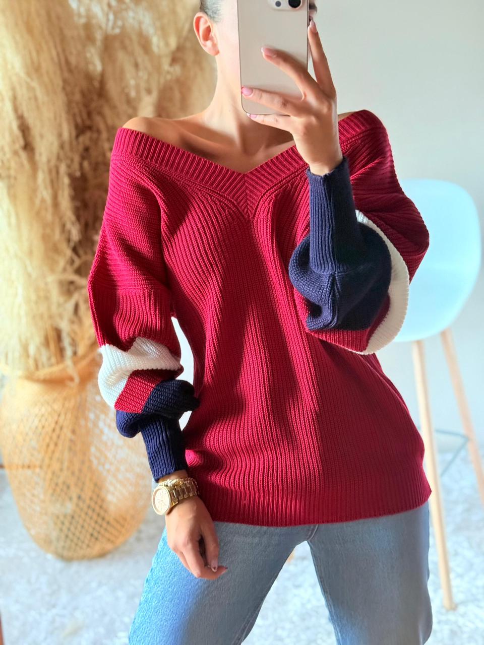 Buzo oversize tricolor