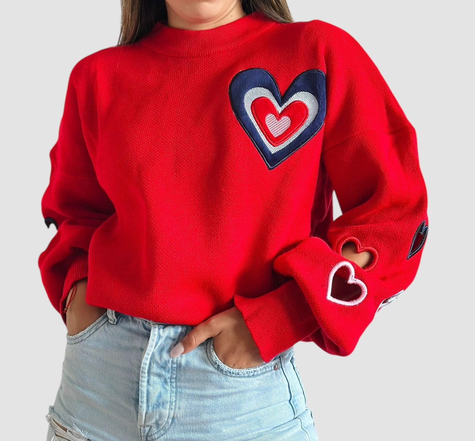 Buzo troquel corazones